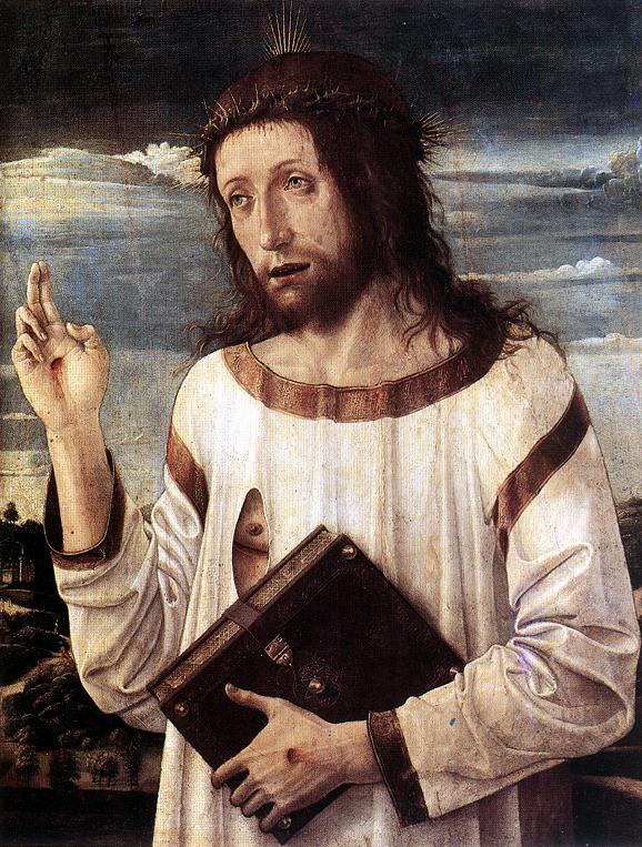Bendiciendo Cristo Bellini — Giovanni Bellini