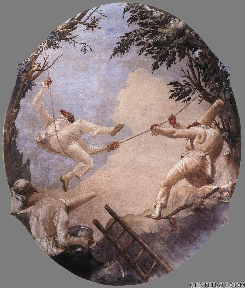 Swing De Pulcinella Tiepolo — Giovanni Domenico Tiepolo