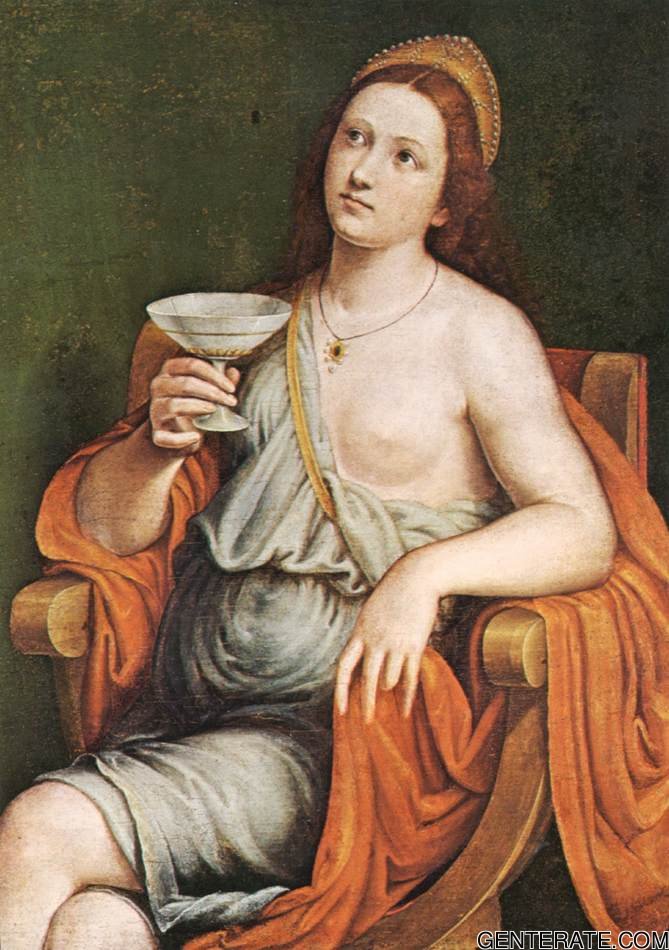Sophonisba Bebiendo Poison Caroto — Giovanni Francesco Caroto