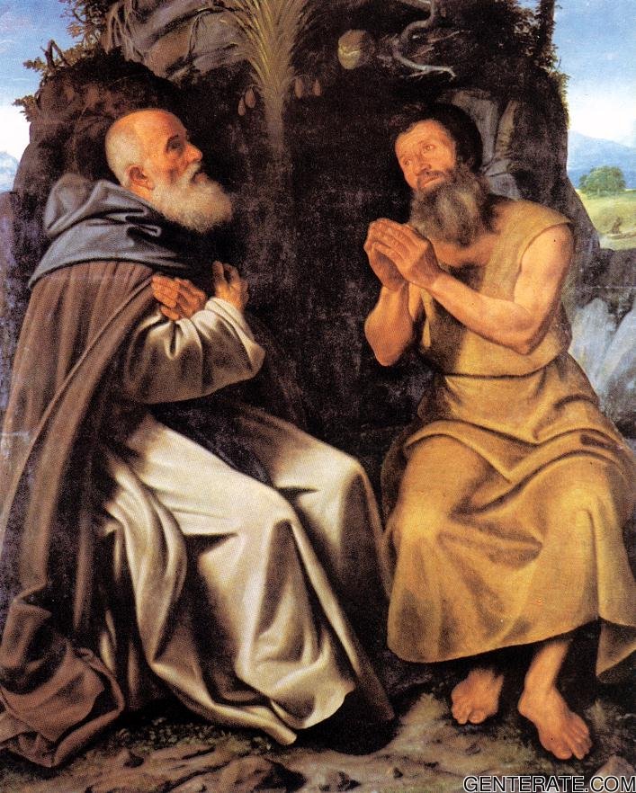 San Anthony Abbot Y San Paul Savoldo — Giovanni Girolamo Savoldo
