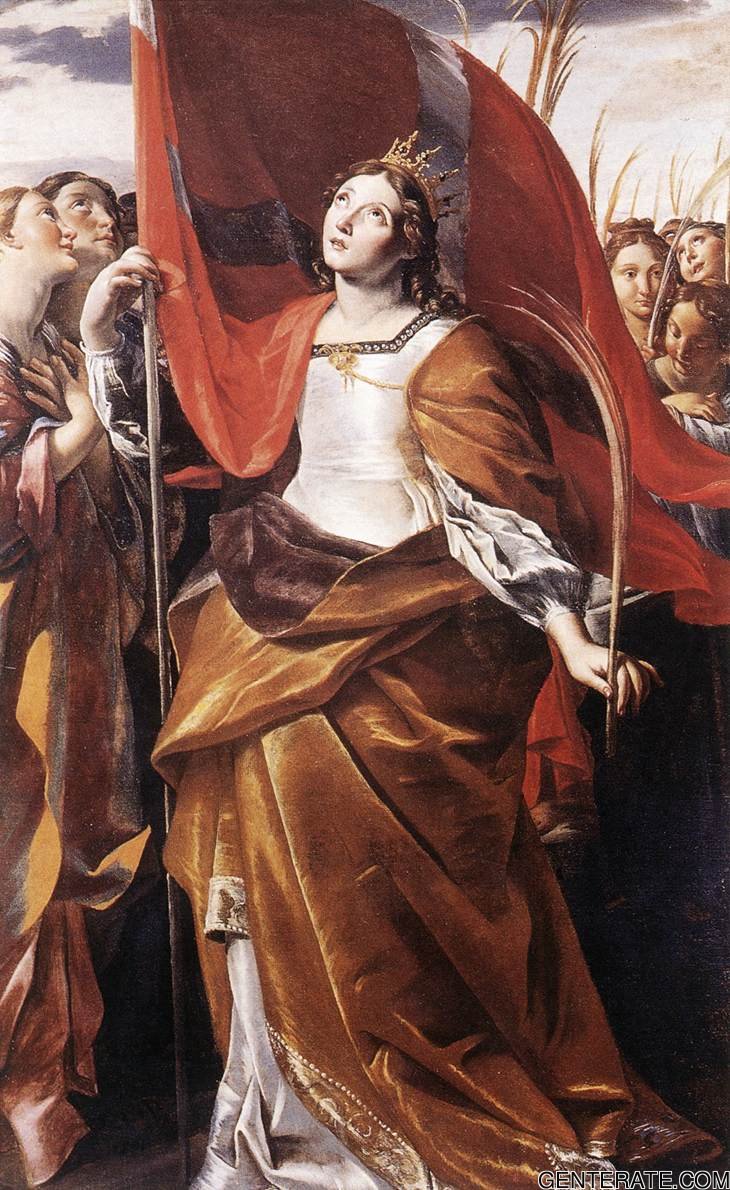 San Ursula Y Virgins Lanfranco — Giovanni Lanfranco