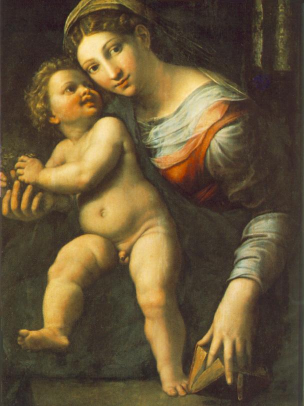 Virgen Con Nino Romano — Giulio Romano