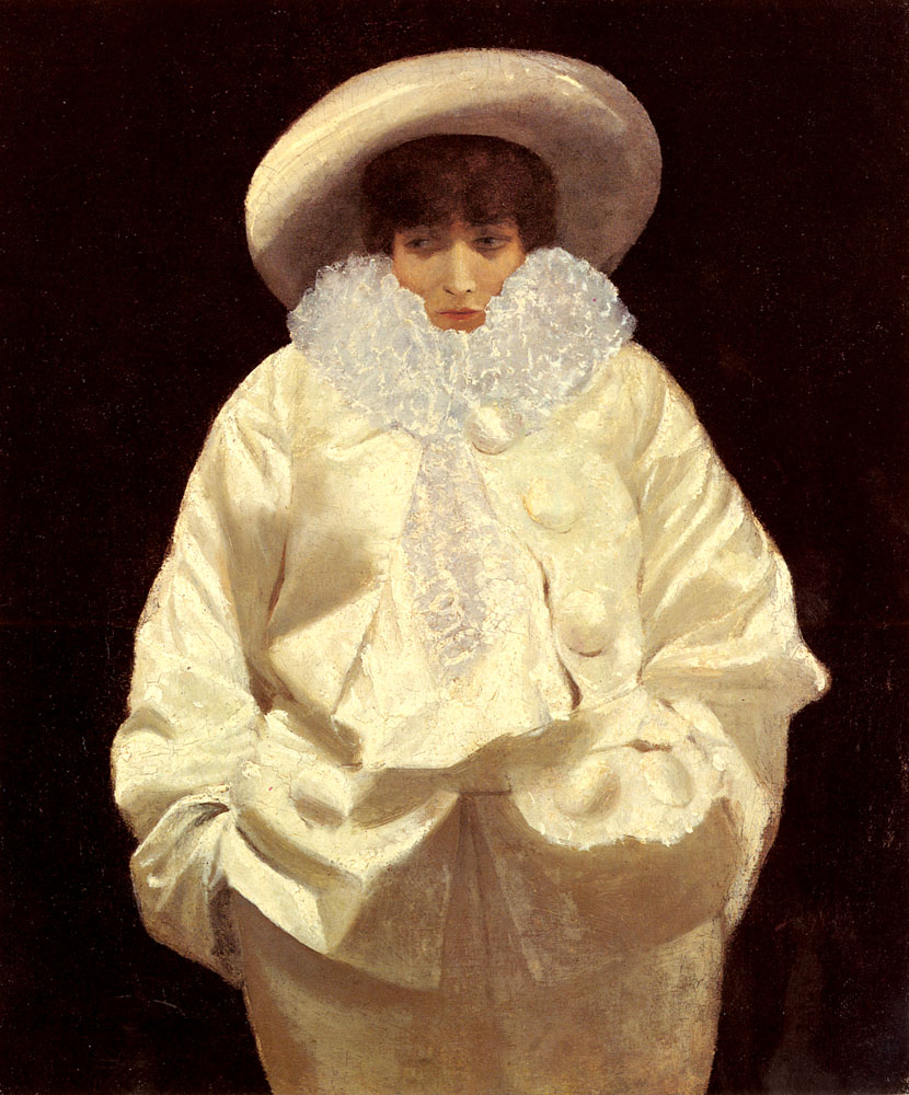 Sarah Bernhardt As Pierrot Nittis — Giuseppe De Nittis