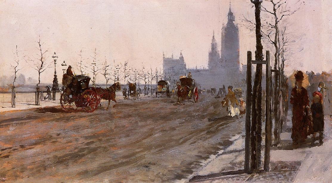 Victoria Embankment London Nittis — Giuseppe De Nittis