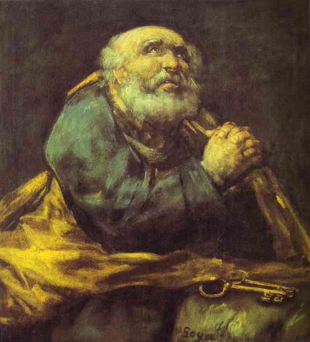 Arrepentimiento De San Pedro Goya — Goya — Romanticismo