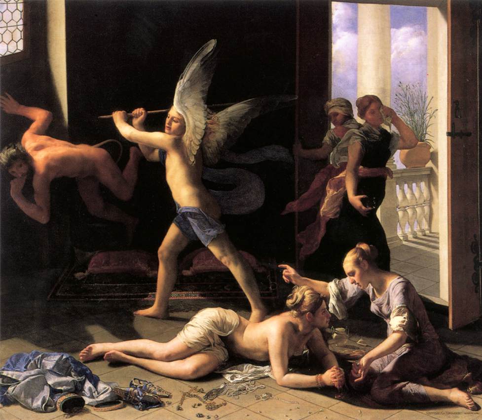Martha Rebuking Mary Para Her Vanity Cagnacci — Guido Cagnacci