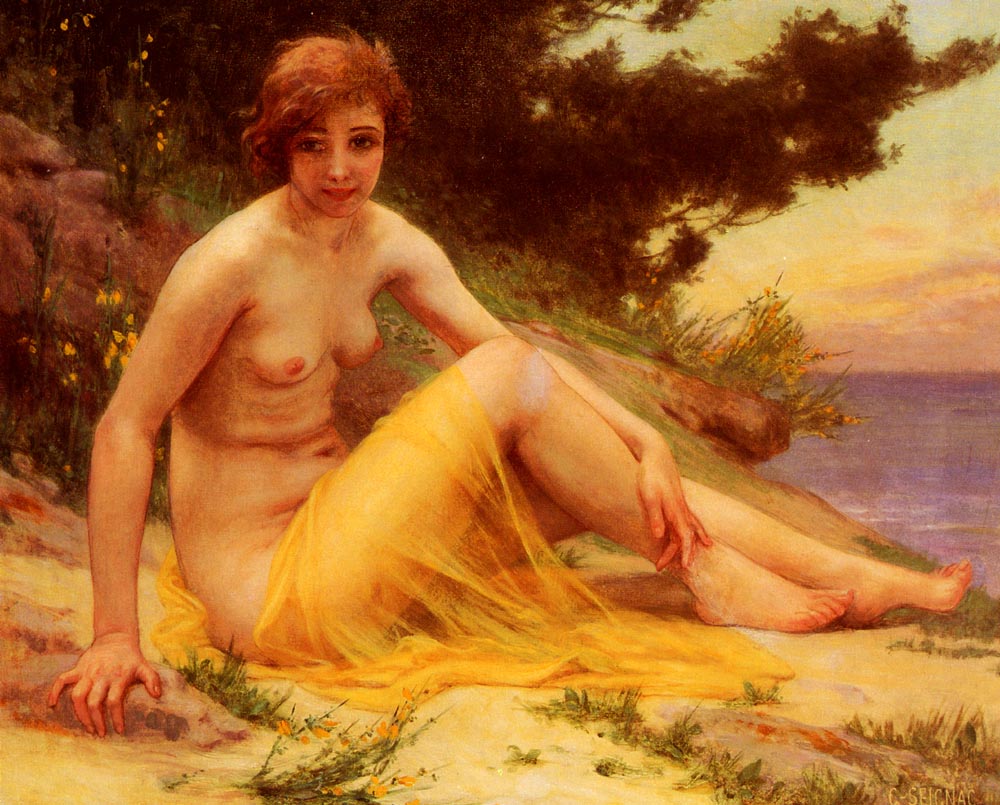 Desnudo Sobre Playa Seignac — Guillaume Seignac