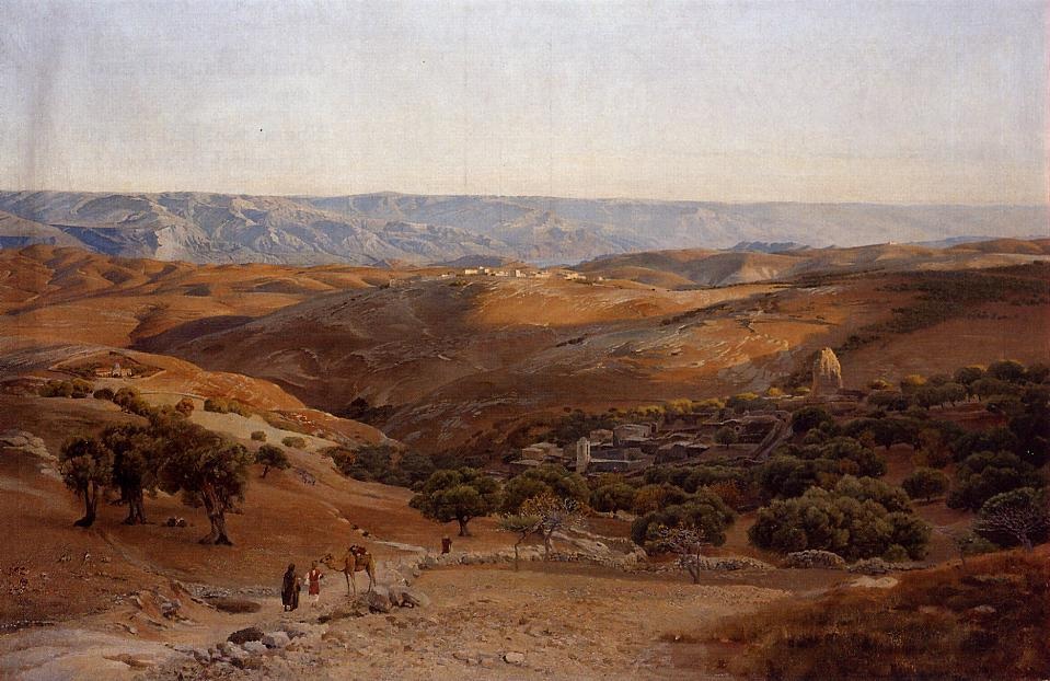 Mountains De Moab Seen De Bethany Bauernfiend — Gustav Bauernfiend