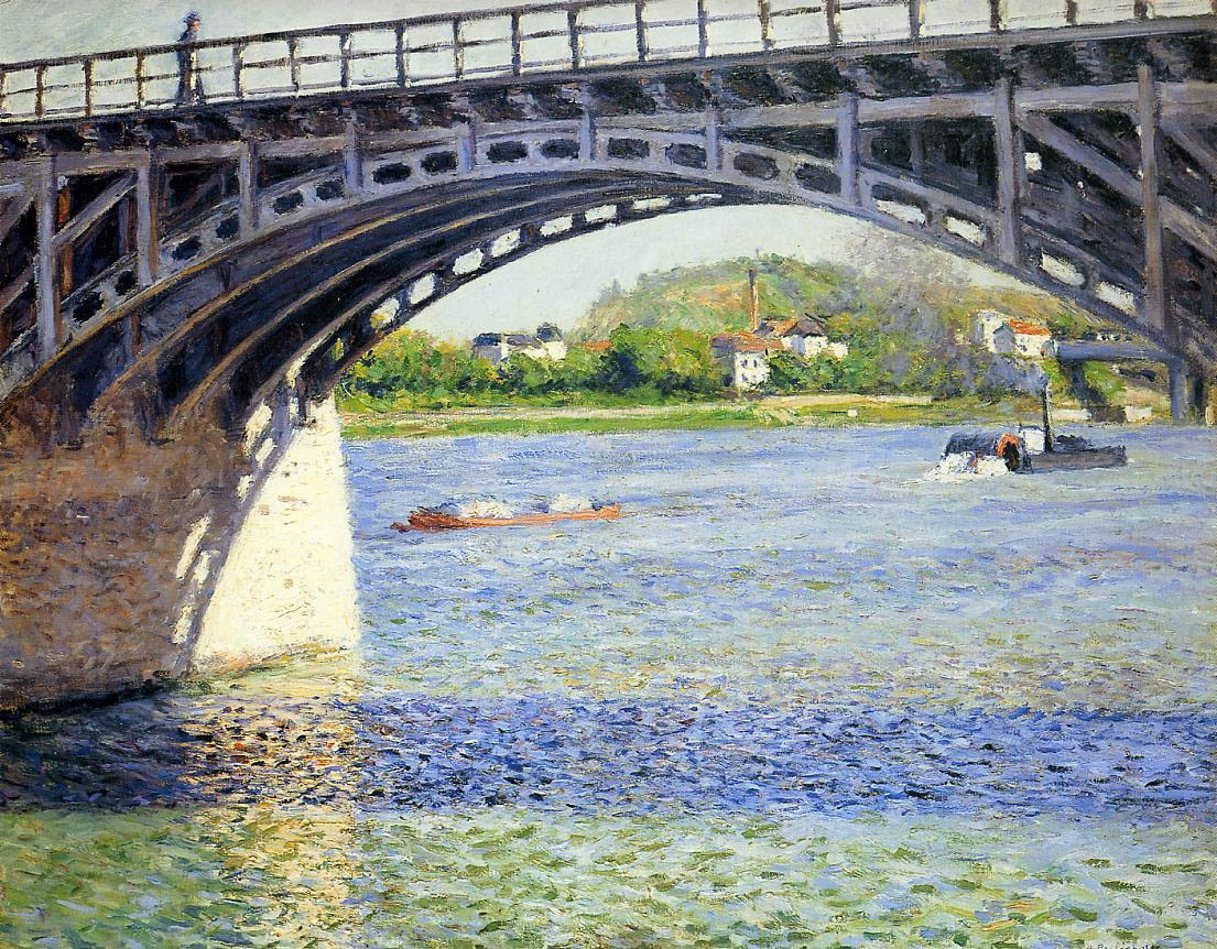 Argenteuil Puente Y Seine Caillebotte — Gustave Caillebotte