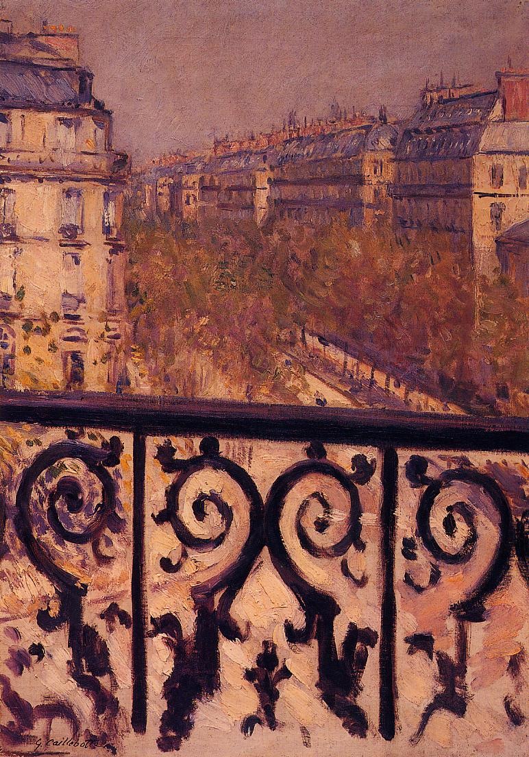 Balcony En Paris Caillebotte — Gustave Caillebotte