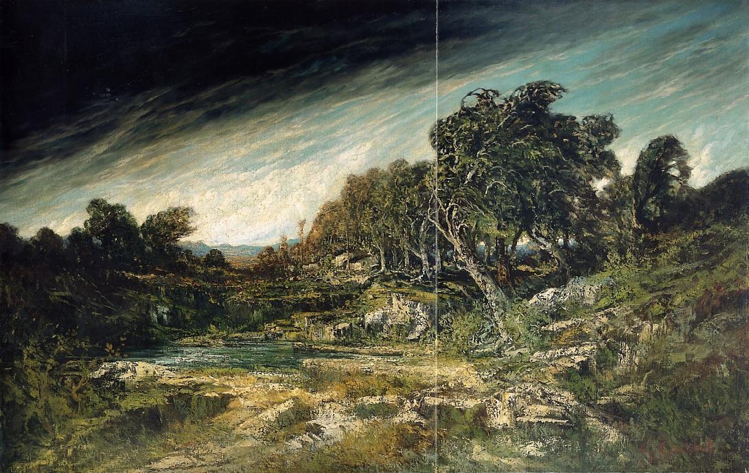 Aproximandose Tormenta Courbet — Gustave Courbet — Realismo