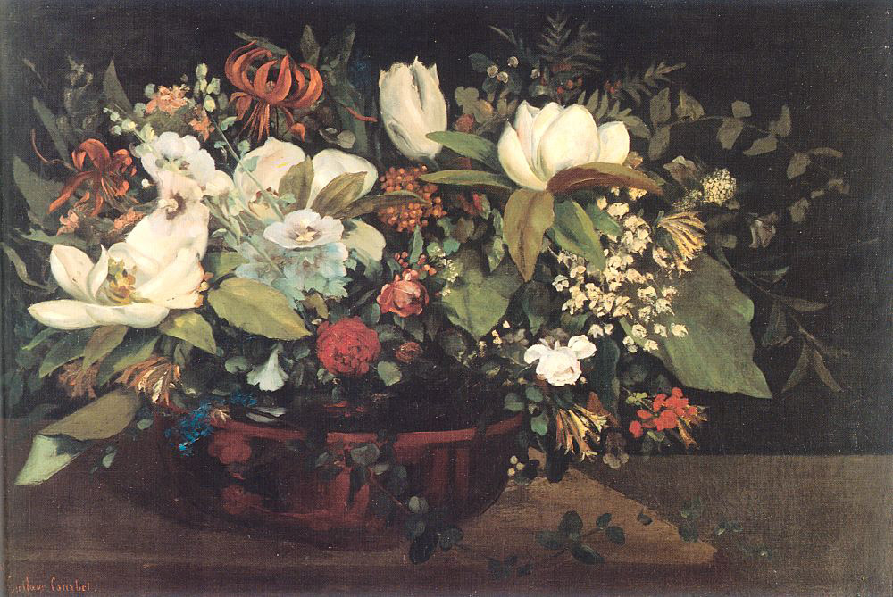 Basket De Flores Courbet — Gustave Courbet — Realismo
