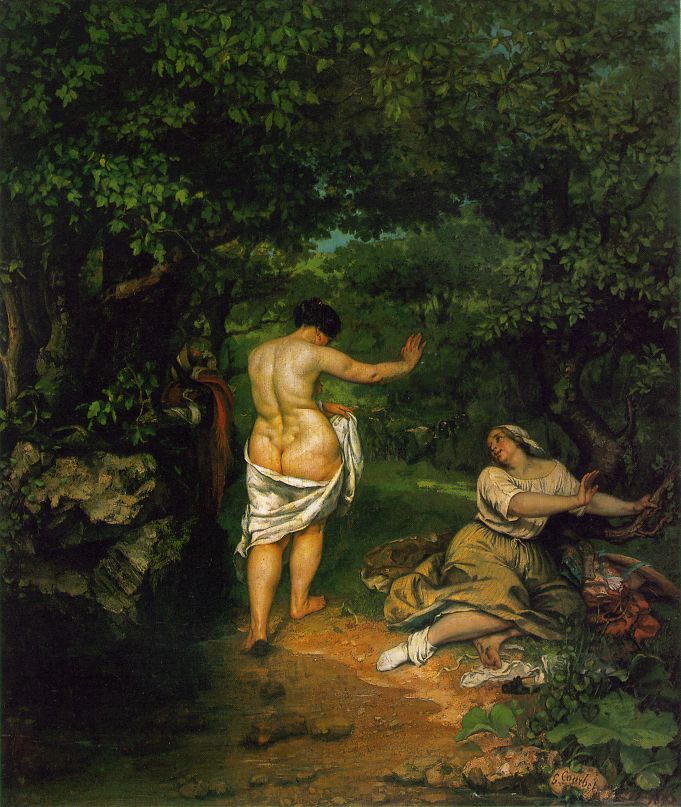Bathers Courbet — Gustave Courbet — Realismo