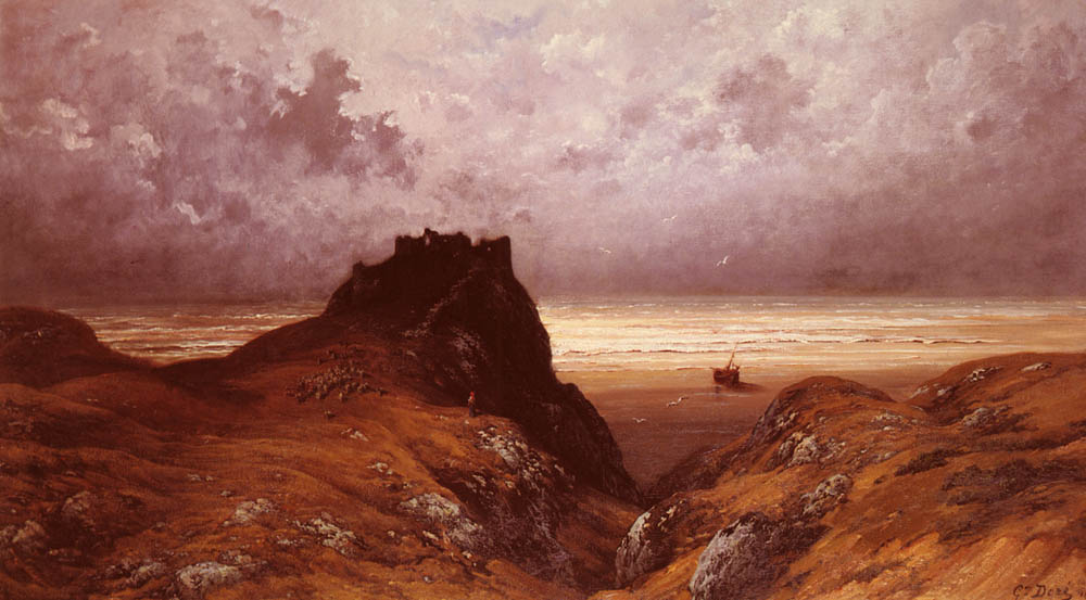 Castillo Sobre Isle De Skye Dore — Gustave Dore
