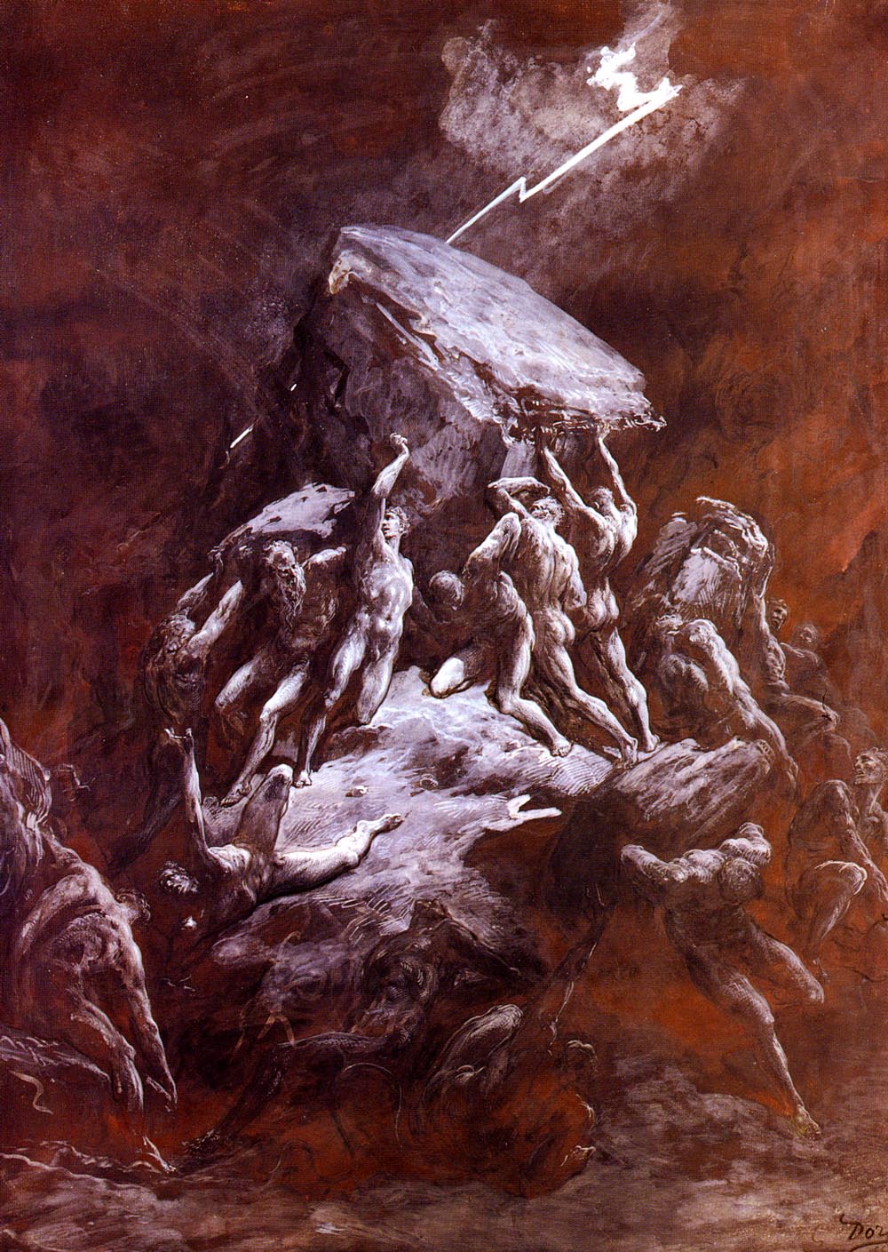 Clash De Titans Dore — Gustave Dore