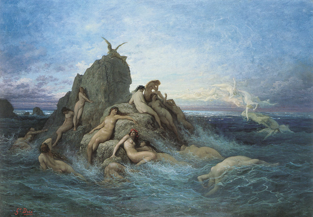 Les Naiades De La Mer Dore — Gustave Dore