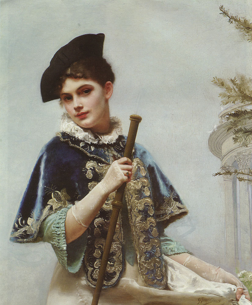 Retrato De Noble Dama Jacquet — Gustave Jacquet