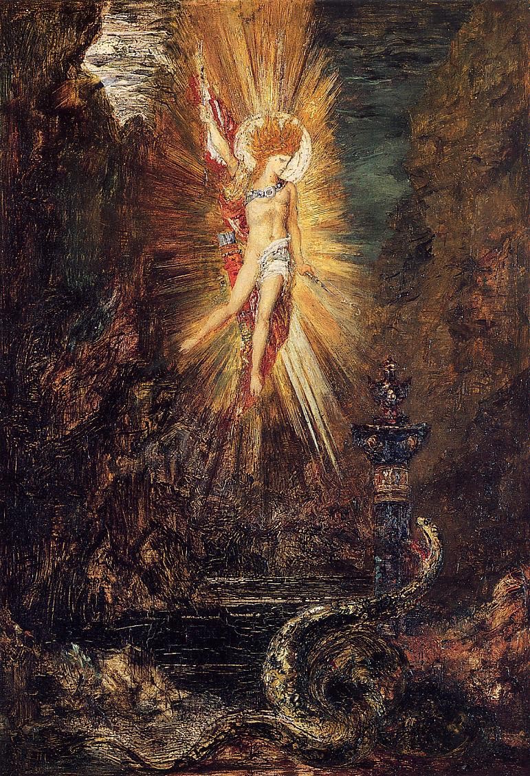 Apolo Vanquishing Serpent Python Moreau — Gustave Moreau