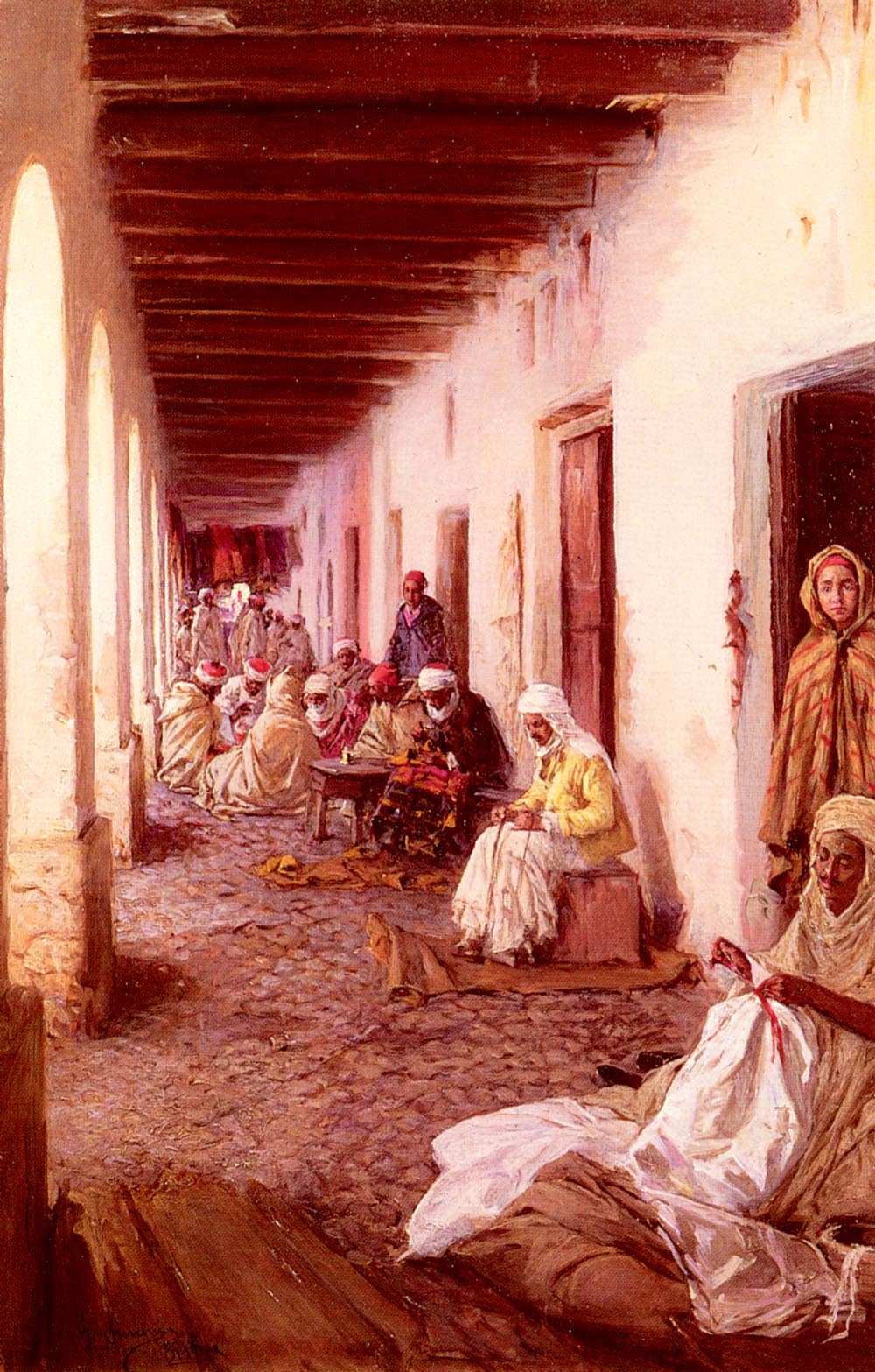 Calle En Biskra Algeria Simoni — Gustavo Simoni