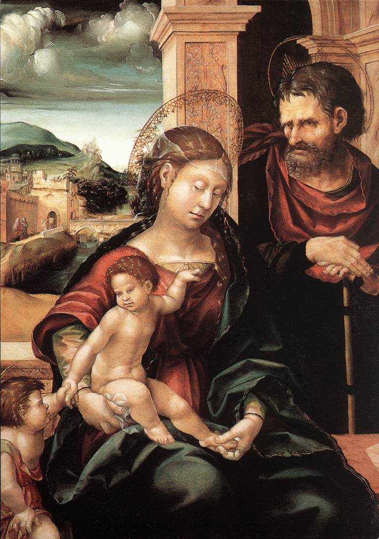 Sagrado Family Con Nino San John Burgmair — Hans Burgmair