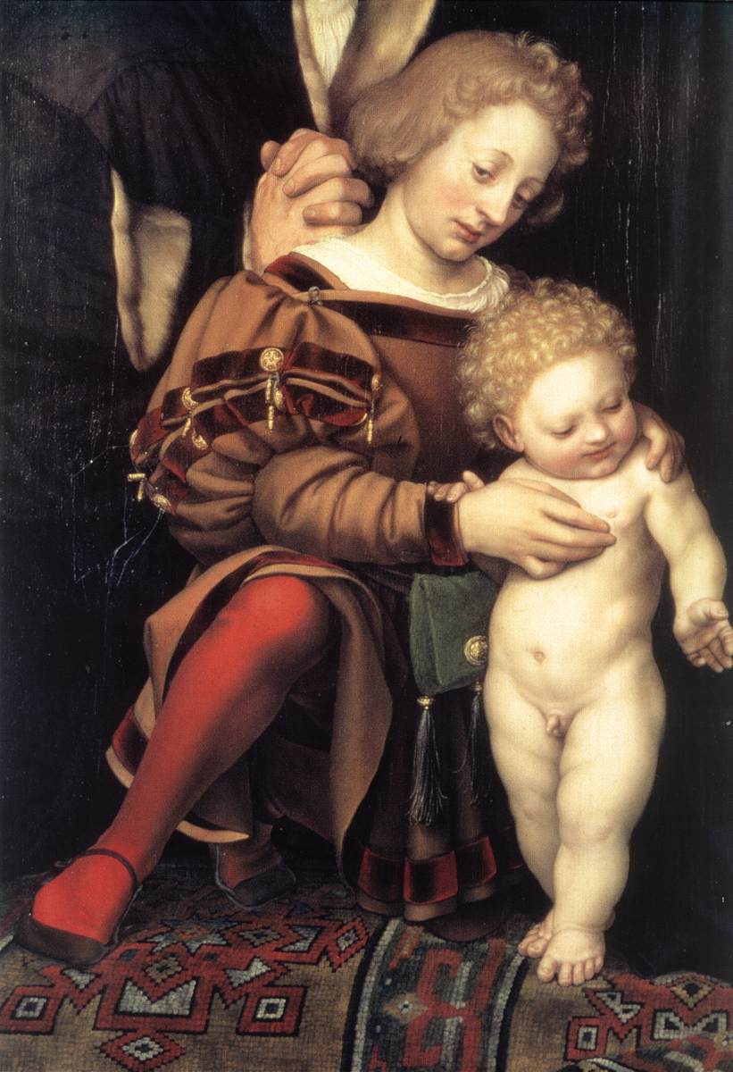 Darmstadt Madonna Detalle 2 Holbein — Hans Il Giovane Holbein
