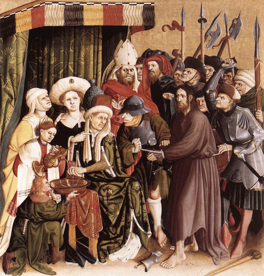 Cristo Antes De Pilate Multscher — Hans Multscher