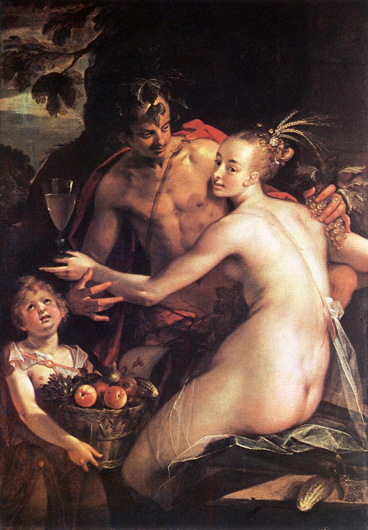 Bacchus Ceres Y Cupid Aachen — Hans Von Aachen