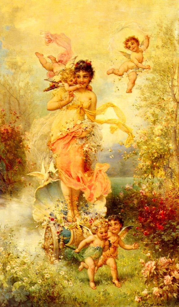 Goddess De Primavera Zatzka — Hans Zatzka