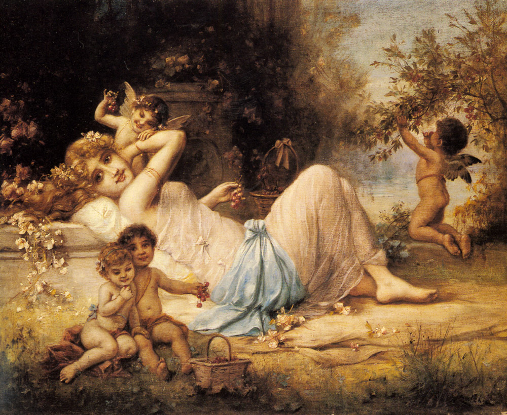 Venus Y Her Attendants Zatzka — Hans Zatzka