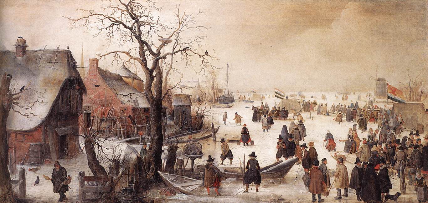 Invierno Escena Sobre Canal Avercamp — Hendrick Avercamp