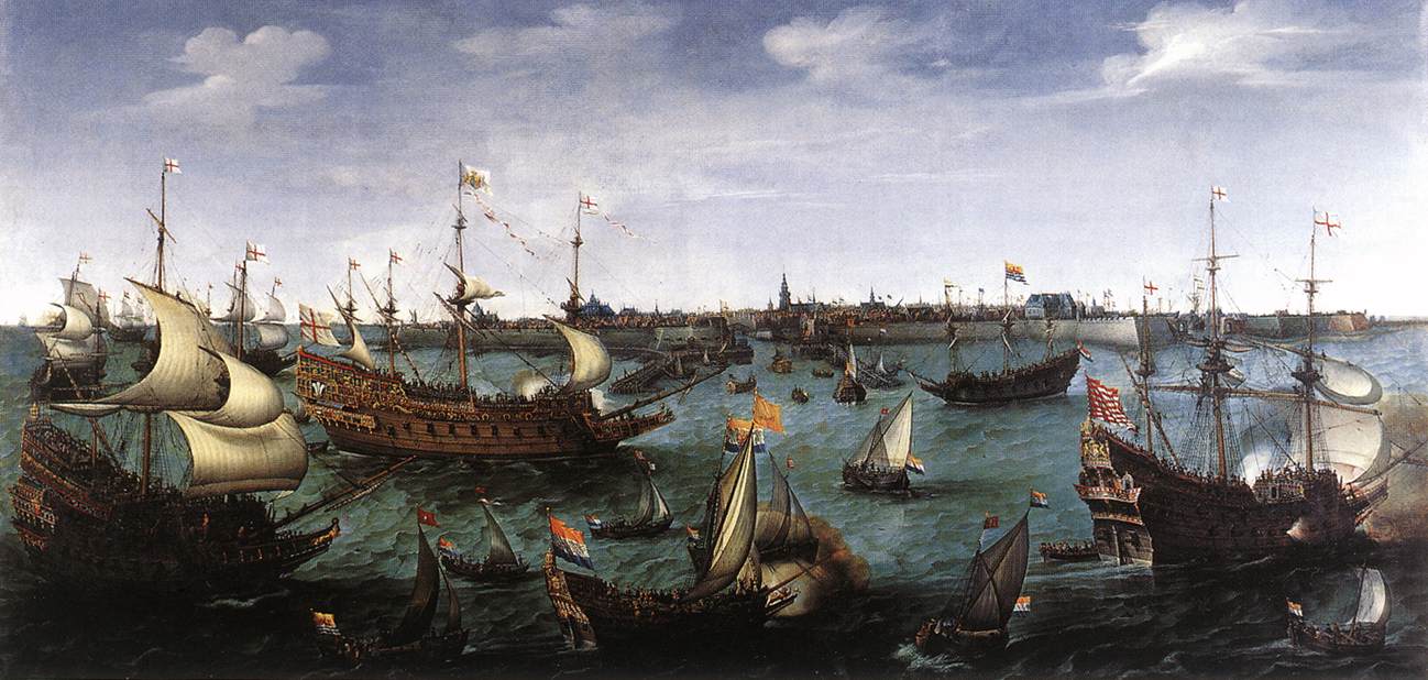 Arrival En Vlissingen De Elector Palatinate Frederic Vroom — Hendrick Cornelisz Vroom