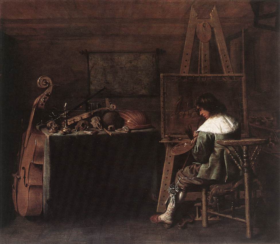 Painter En His Estudio Pot — Hendrick Gerritsz Pot