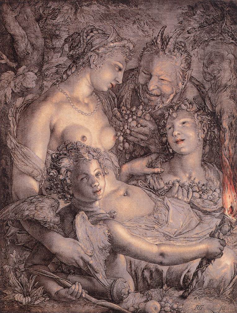 Sin Ceres Y Bacchus Venus Would Freeze Goltzius — Hendrick Goltzius