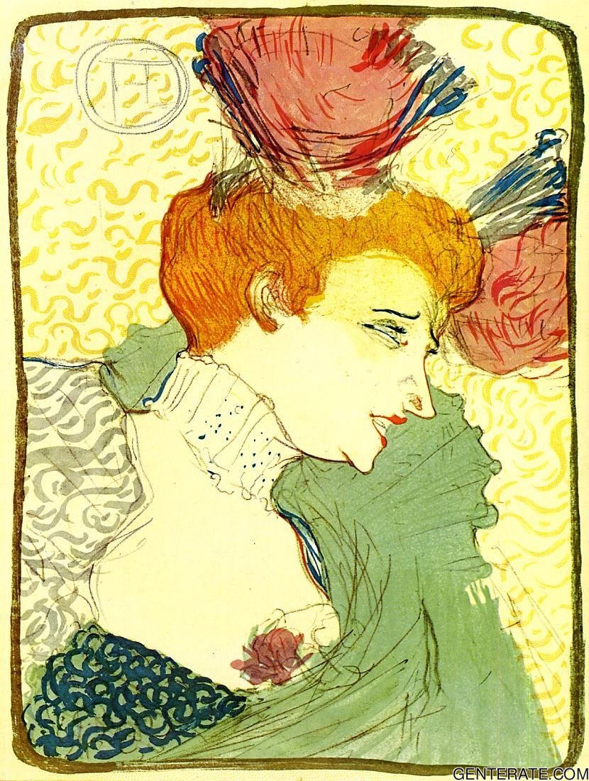 Actress Marcelle Lender Toulouse Lautrec — Henri De Toulouse Lautrec — Posimpresionismo