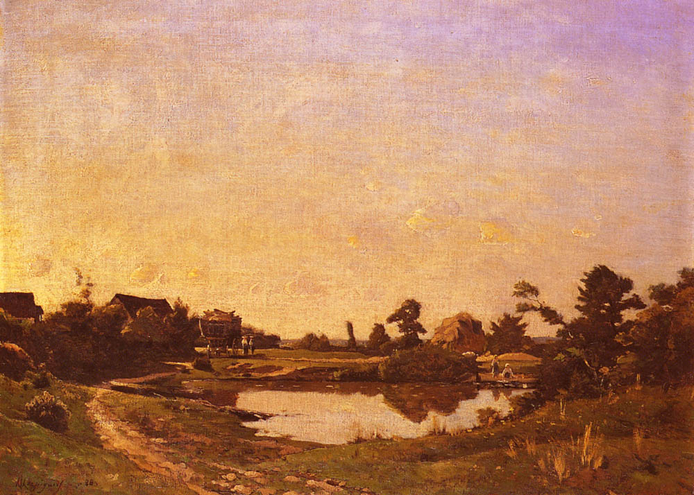 Midday En Meadows Harpignies — Henri Harpignies
