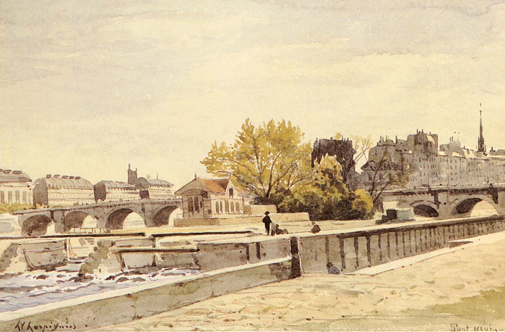 Pont Neuf Paris Harpignies — Henri Harpignies