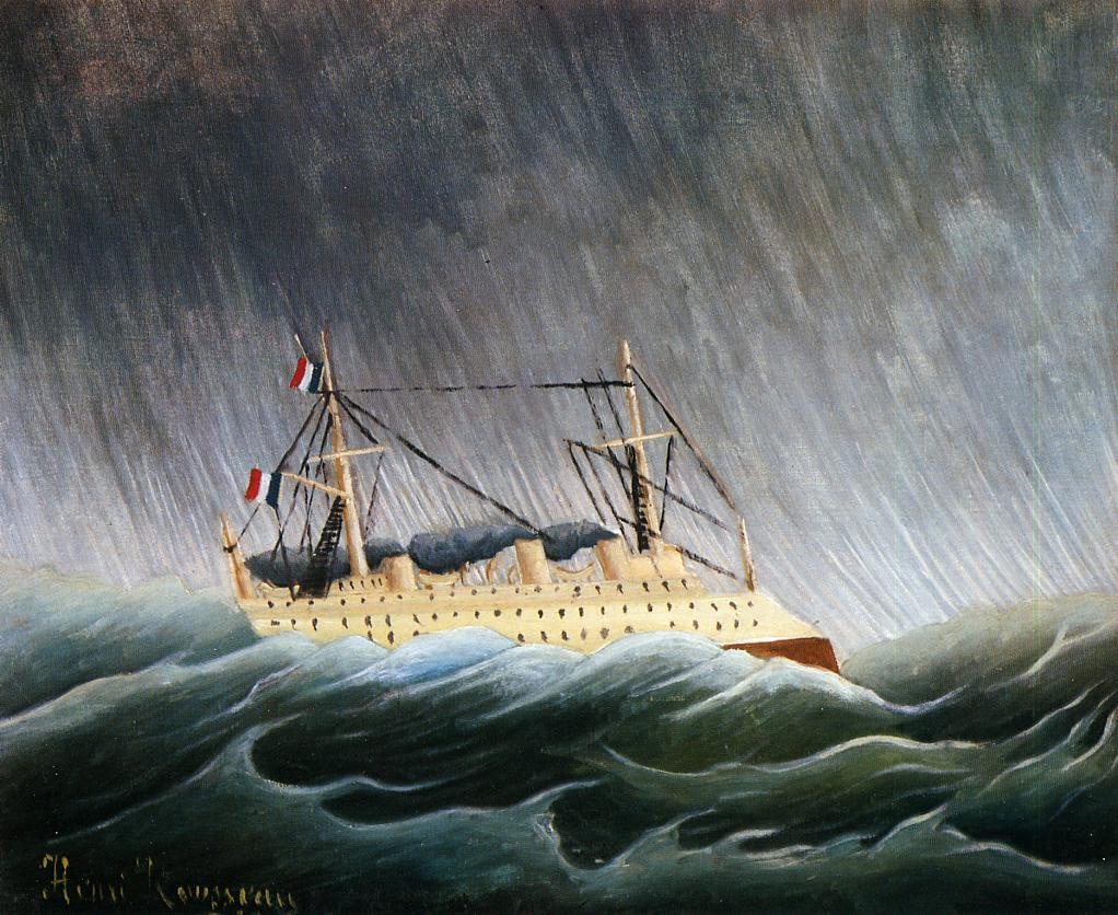 Barca En Tormenta Rousseau — Henri Le Douanier Rousseau