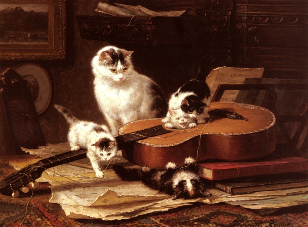 Jugando Con Guitarra Ronner — Henriette Ronner