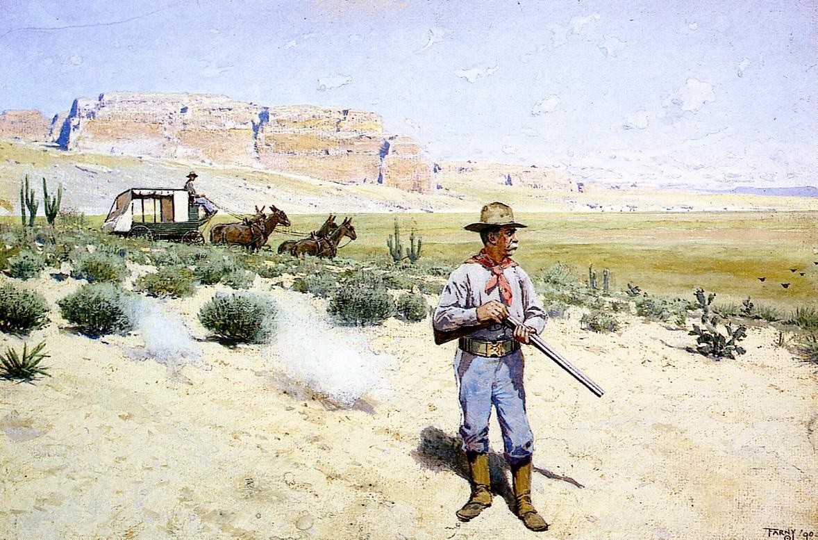 Defendiendo Stagecoach Farney — Henry Farney