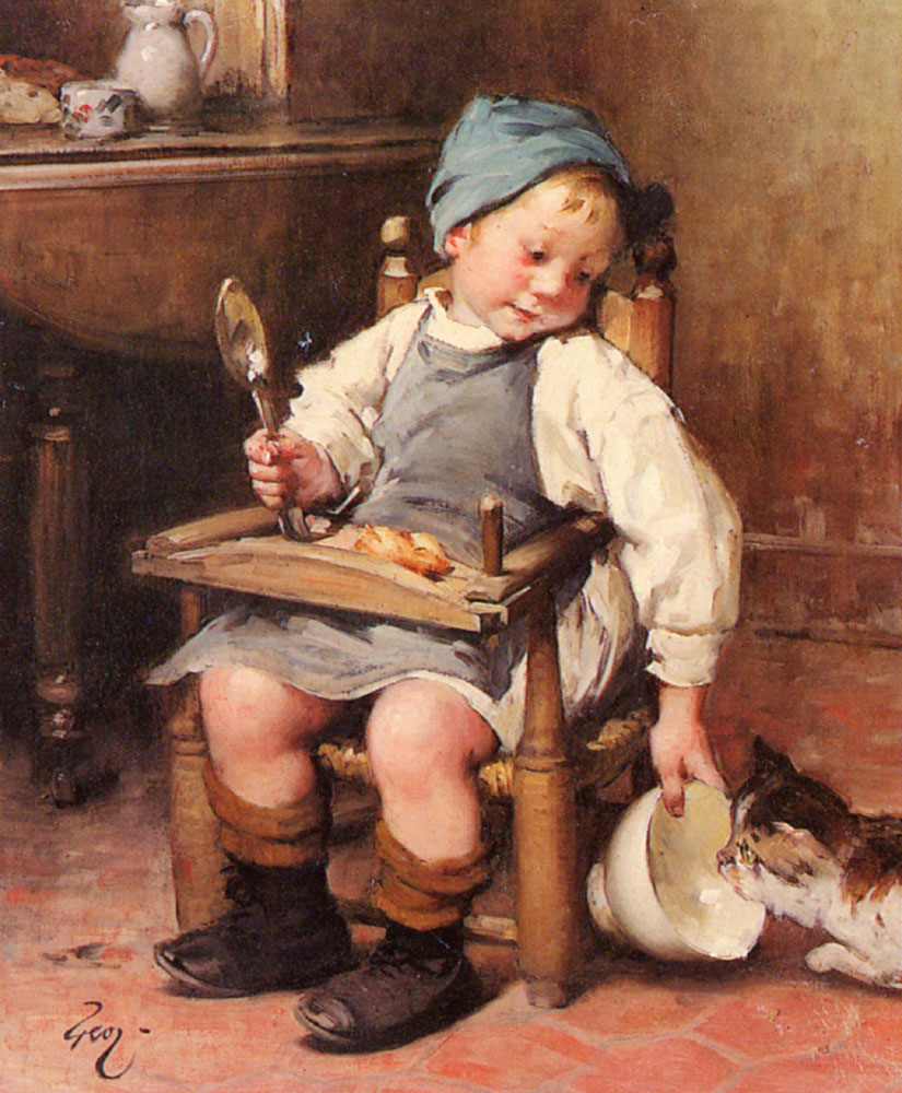 Sharing Meal Geoffroy — Henry Jules Jean Geoffroy