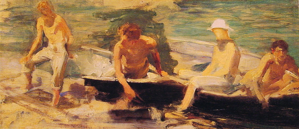 Rowing Party Tuke — Henry Scott Tuke