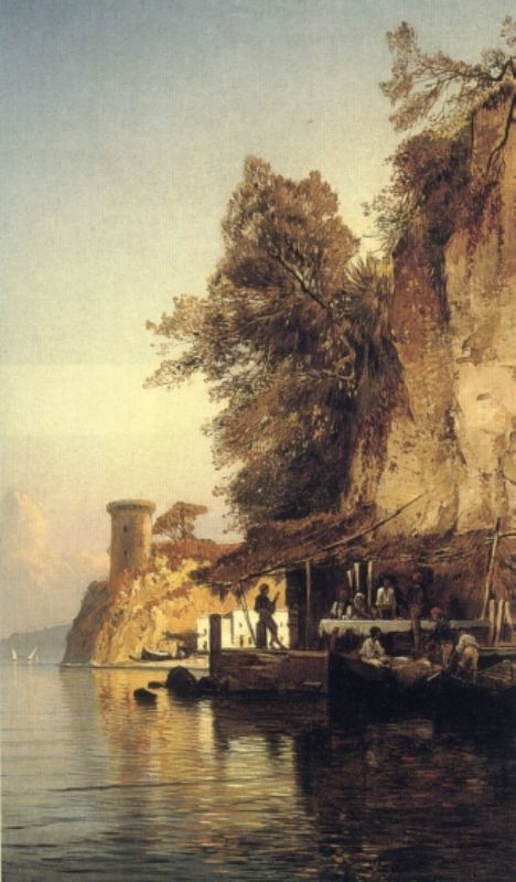 Italian Fisherfold De Mar Southern Italia Corrodi — Hermann David Solomon Corrodi