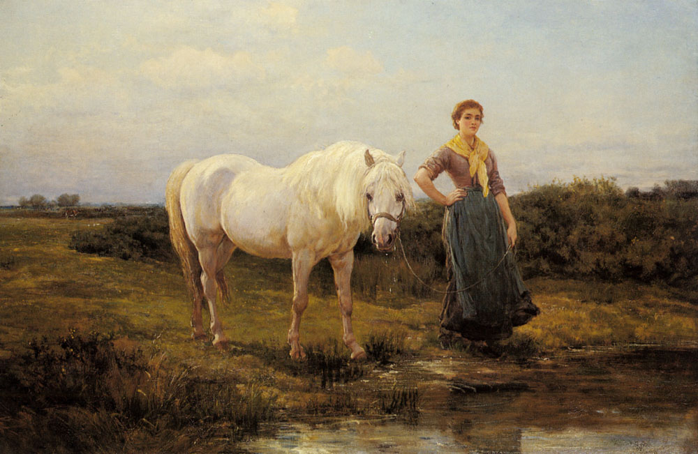 Noonday Taking Caballo Hacia Agua Hardy — Heywood Hardy