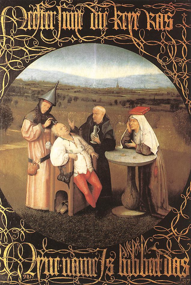 Cure De Folly Extraction De Piedra De Madness Bosch — Hieronymus Bosch — Primitivos Flamencos