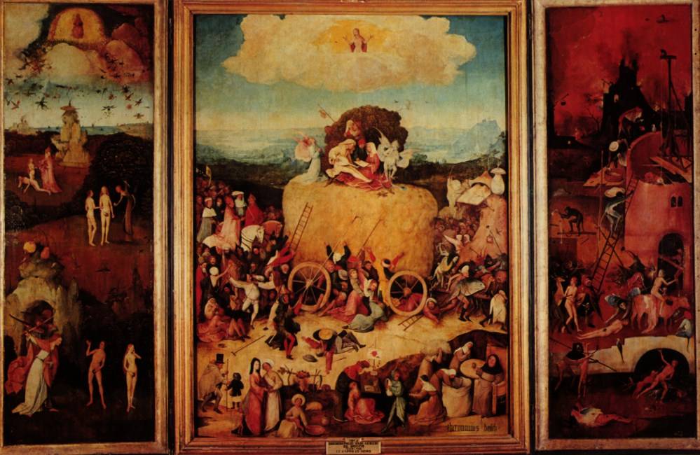 Haywain Bosch — Hieronymus Bosch — Primitivos Flamencos