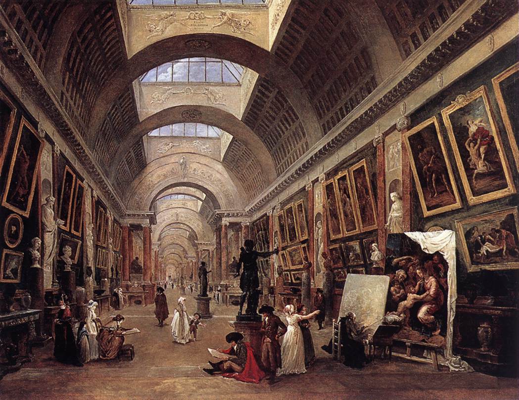 Diseno Para Grande Galerie En Museo Del Louvre Robert — Hubert Robert