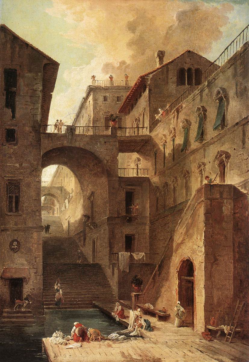 Washerwomen Robert — Hubert Robert