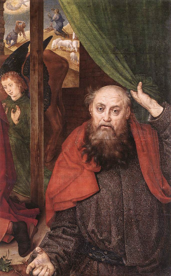 Adoracion De Shepherds Detalle 4 Goes — Hugo Van Der Goes