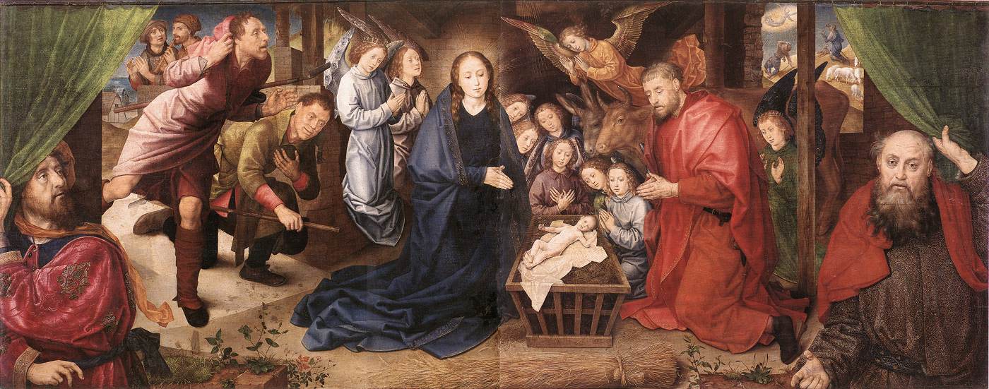 Adoracion De Shepherds Goes — Hugo Van Der Goes