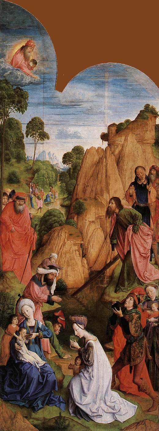 Calvary Triptych Right Wing Goes — Hugo Van Der Goes